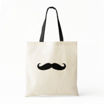 Black Moustache or Black Moustache for Fun Gifts Tote Bags