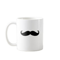Black Moustache or Black Moustache for Fun Gifts Coffee Mugs