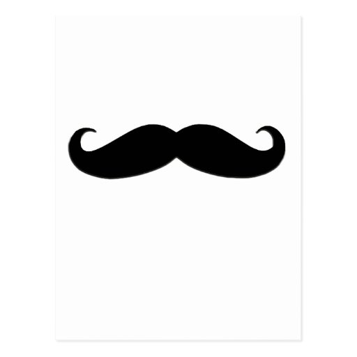 Black Moustache or Black Moustache for Fun Gifts Postcard