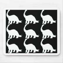 Black n White Dinos Mousepads