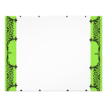Black n White Fleur de Lis Thank You Notes Wedding Announcement