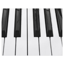 Black n White Piano Keyboard Key Picture Image Custom Flyer