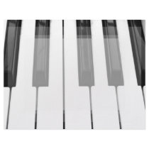 Black n White Piano Keyboard Key Picture Image Personalized Letterhead