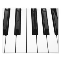 Black n White Piano Keyboard Key Picture Image Photo Art