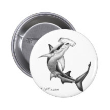 Black n White Shark Pin