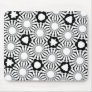 Black n White Sunflower Mouse Mats