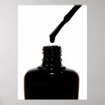 Black Nail Polish Poster posters