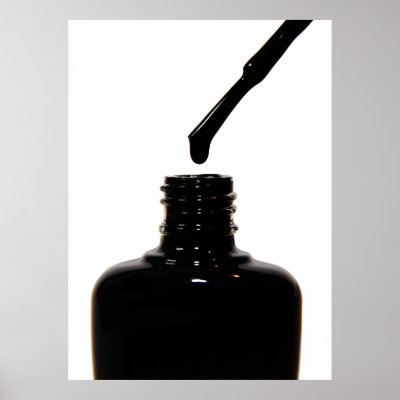 Black Nail Polish Poster by CarriesCamera