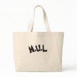 Black & Natural M.U.L Logo Tote Bag