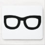 black nerd glasses mouse pads