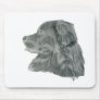 black newfoundland dog mouse pads
