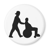 black nurse icon magnets
