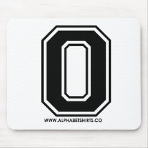Black O Mouse Pad