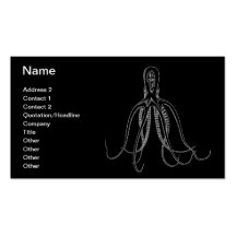 Black Octopus Business Card