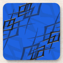 Black on Blue "Thorn" Coasters