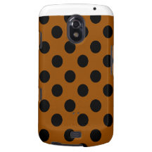 Black on Brown Polka Dot Design Samsung Galaxy Nexus Cases