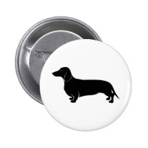 Black on White Dachsund Pins