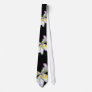 Black on White Orchid Wedding Neck Wear
