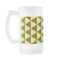 black on yellow triangles coffee mugs