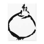 black onion icon postcard