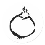 black onion icon sticker