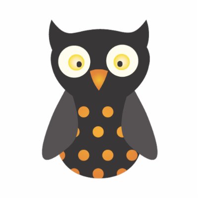 Black / Orange Spotted Owl by kids_corner