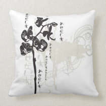 Black orchids American MoJo Pillow pillows