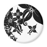 Black Orchids Magnets