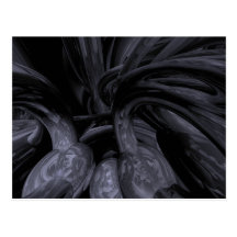 Black Out Abstract Postcard