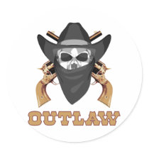 Black Outlaw stickers