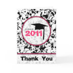 Black Paint Splatter Graduation Thank You 2011 cards