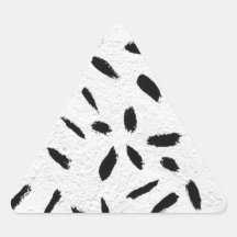 black paint strokes stickers