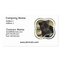 Black Panther Cat Business Card