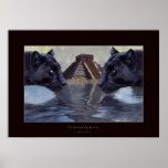 BLACK PANTHER & CHICHEN ITZA Art Poster