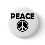 black peace sign buttons