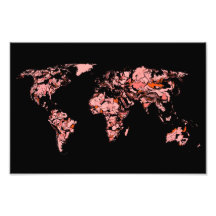 Black peach atlas art photo