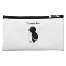 Black penguin cosmetic bags