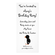 Black penguin custom announcements