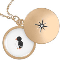 Black penguin necklace