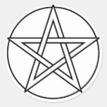 Black Pentacle Stickers