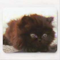 Black Persian Kitten mousepad