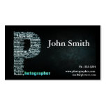 Black Photographer business card