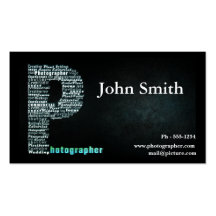 Black Photographer business card