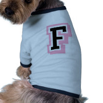 black pink Letter F