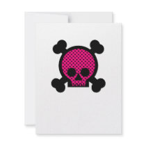 Black Pink Skull Custom Announcements