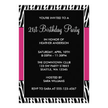Zebra Birthday Party on Zebra And Pink Invites  4 400  Zebra And Pink Invitation Templates