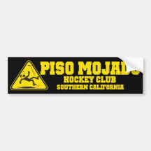 Black Piso Mojado Bumper Sticker
