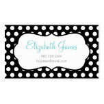 Black Polka Dot Business Card Template
