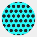 Black Polka Dot Sticker