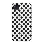 Black Polka Dots Case iPhone 4 Case
